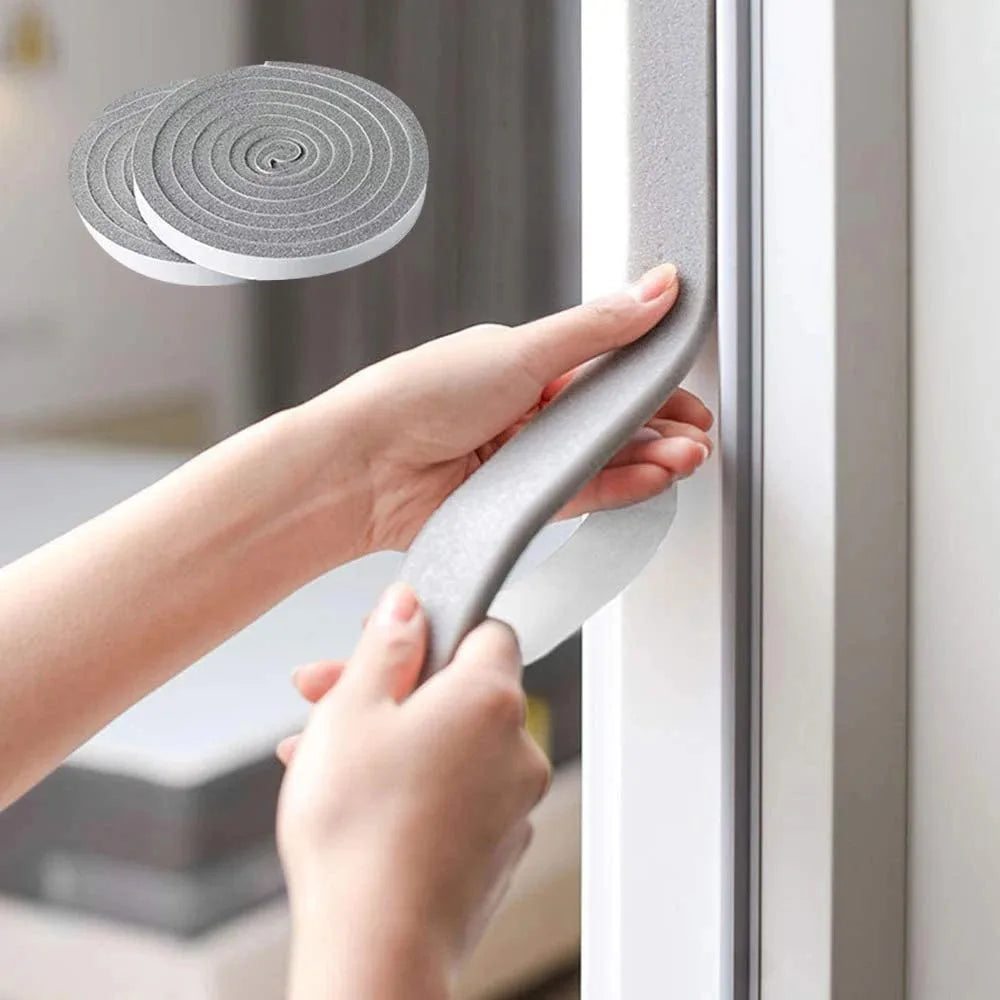 Cotton Foam Sealing Strip Adhesive – Anti-Collision, Soundproof & Windproof Door/Window Insulation Tape