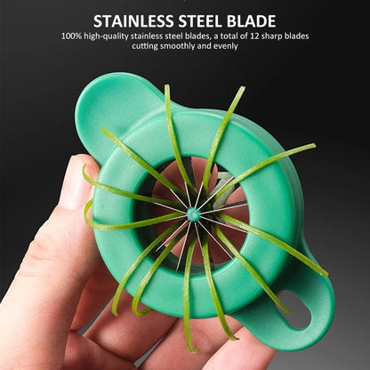 Green Onion Easy Slicer Shredder - Plum Blossom Cut, Superfine Vegetable Shredder for Kitchen Accessories