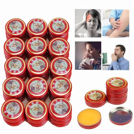 Tiger Balm Solid Ointment – 6/18/24/36pcs Essential Oil Balm for Cold, Headache, Dizziness & Muscle Relief