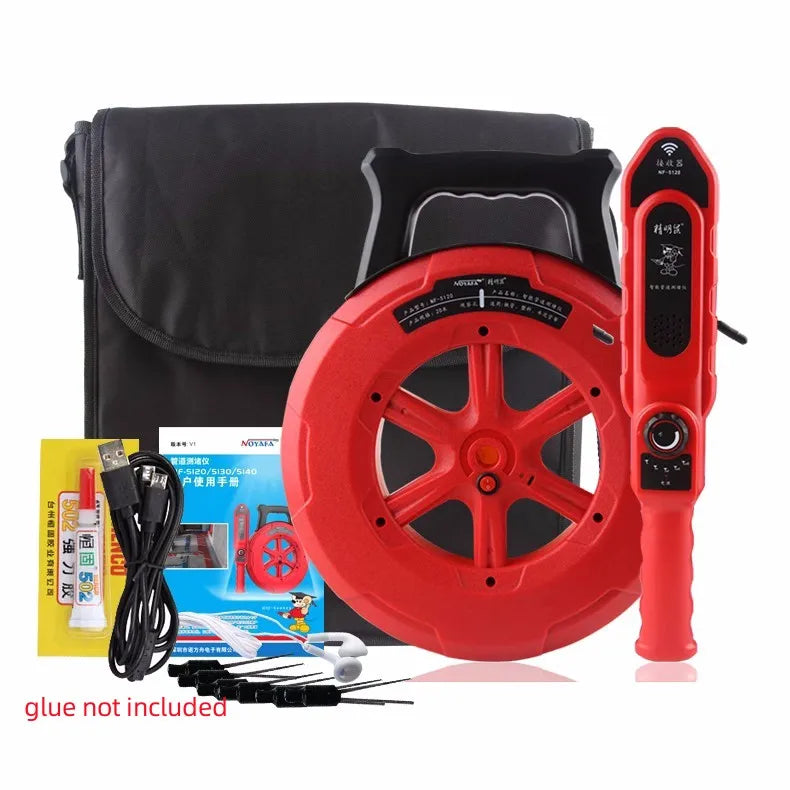 Noyafa Pip Iron Pipe Blockage Detector: 20M Line Diagnostic Tool for Pipeline Blocking - Plumbers Instrument for Clogging Scanner