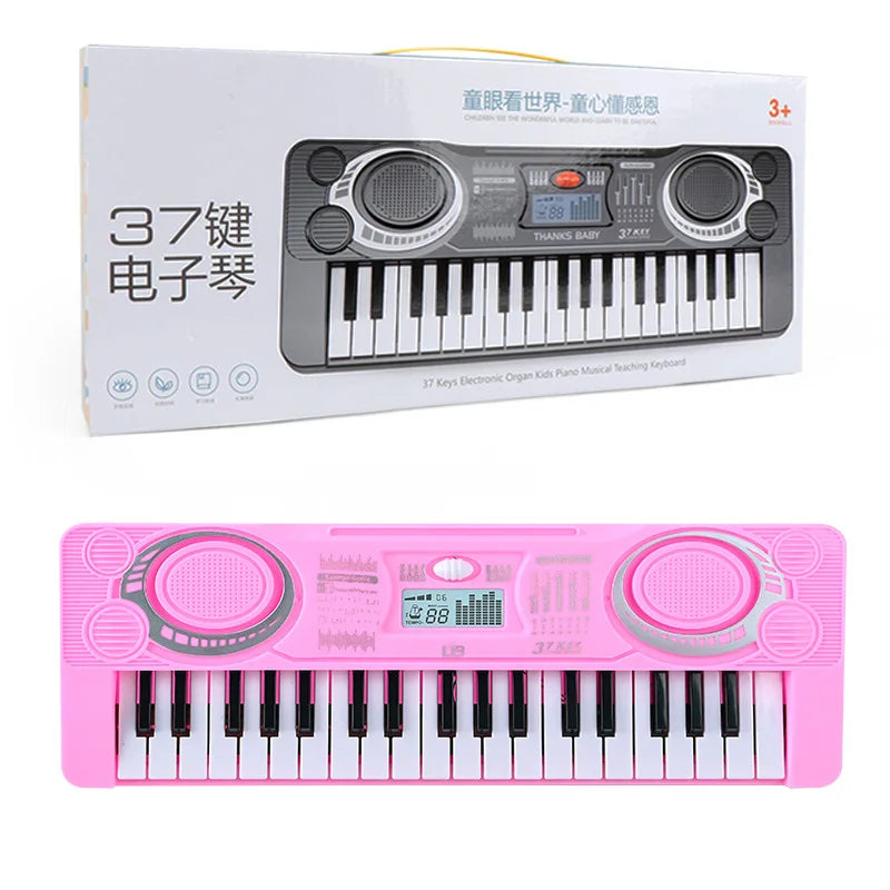 37-Key Children’s Electronic Piano Keyboard – Portable Educational Musical Toy, Ideal Christmas & Birthday Gift