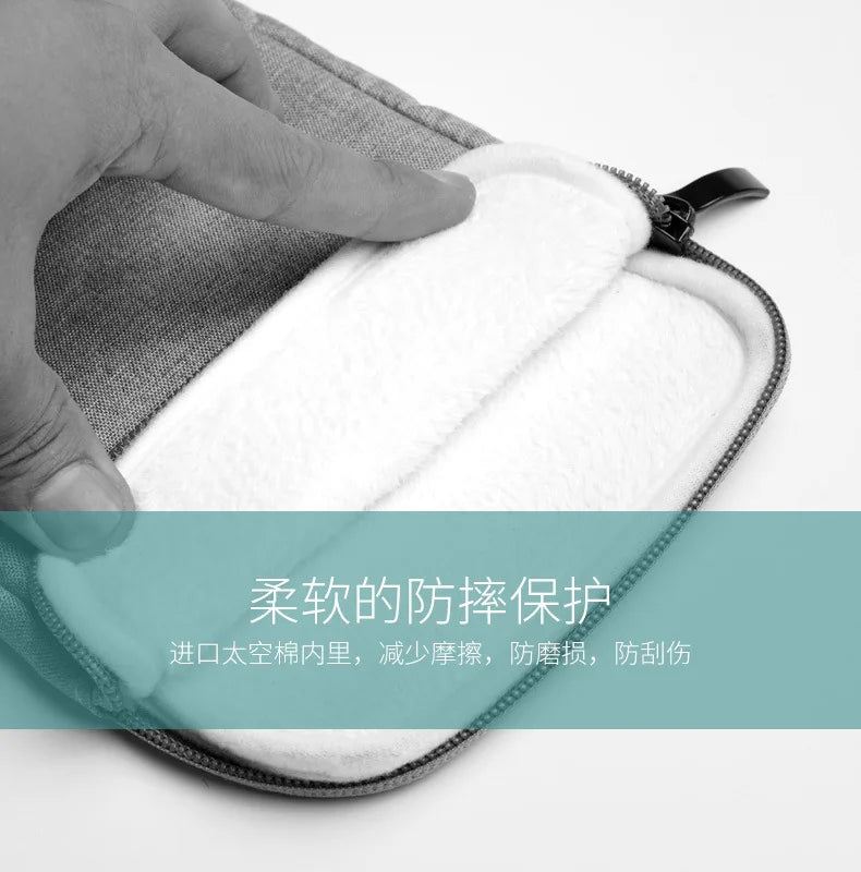 Soft Protective E-Book Sleeve Bag — 6" Case for Kindle Paperwhite 1/2/3/4 & Kobo Clara HD