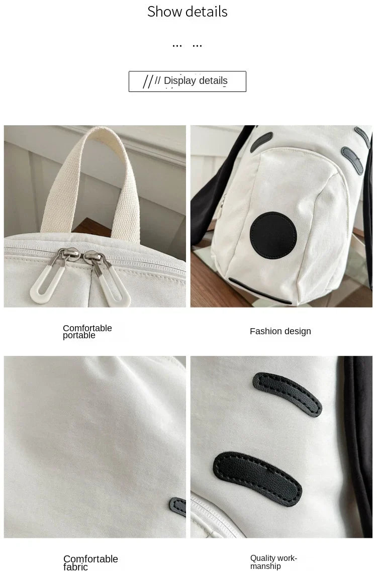 Cute Anime Snoopy Backpack — Large Capacity Oxford Cloth Student Travel Casual Bag
