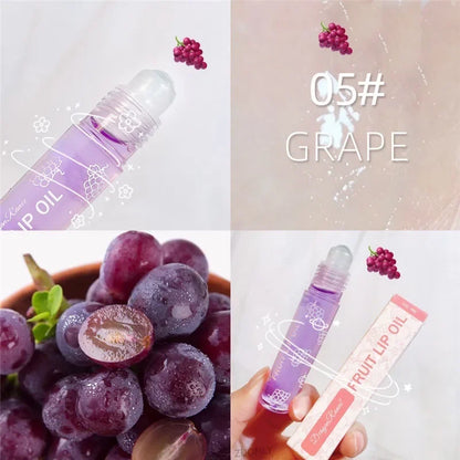 Fruit Lip Gloss Transparent Lip Oil – Moisturizing, Waterproof, Long-Lasting Liquid Lipstick to Reduce Lip Lines