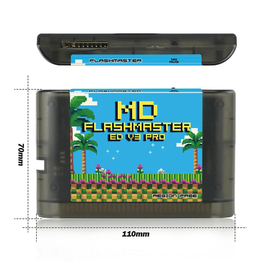 Mega Drive V3.0 Pro EDMD Remix Game Cartridge – 16-Bit Retro Game for SEGA MegaDrive/Genesis (US/JP/EU)