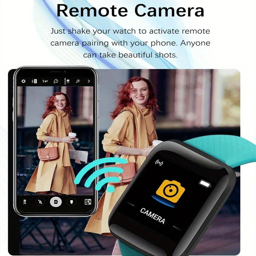 Smartwatch for Men & Women – Fitness Monitor, Message Alerts, Compatible with Xiaomi & Huawei, Perfect Birthday Gift