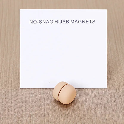 WLP Magnetic Hijab Clips - Solid Color Round Strong Magnet Pins for Silk Scarves Shawls Turban Accessories