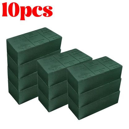 Green Floral Foam Blocks for DIY Flower Arrangements – Wet & Dry Absorbent Sponge Bricks for Wedding, Birthday & Garden Decor