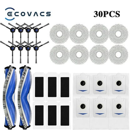 ECOVACS T30 PRO OMNI / T30S PRO / YEEDI M12 Pro+ Robot Vacuum Replacement Parts – Dust Bags, Brushes, Filters & Mop Accessories
