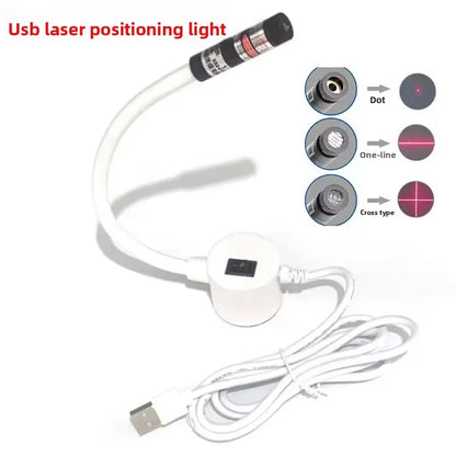 Sewing Vision Guide Light - USB Magnetic Laser Line & Cross Positioning Beam for Quilting and Sewing Machines