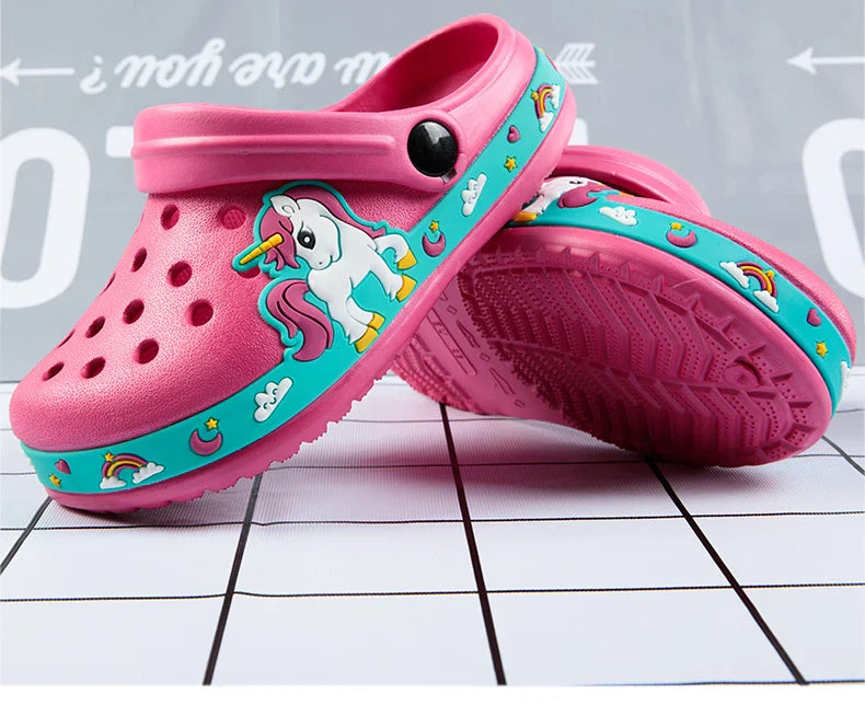 Cute Animal Baby Slippers – Summer Cartoon Sandals for Toddler Boys & Girls, Kids Beach Slides