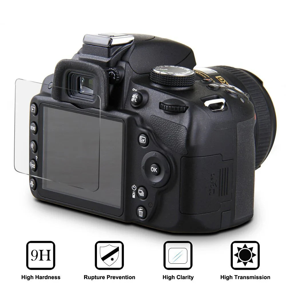 Tempered Glass Screen Protector for Canon EOS R Series – R/Ra/RP/R3/R5/R6 II/R7/R8/R10/R50 Camera Display Cover Film