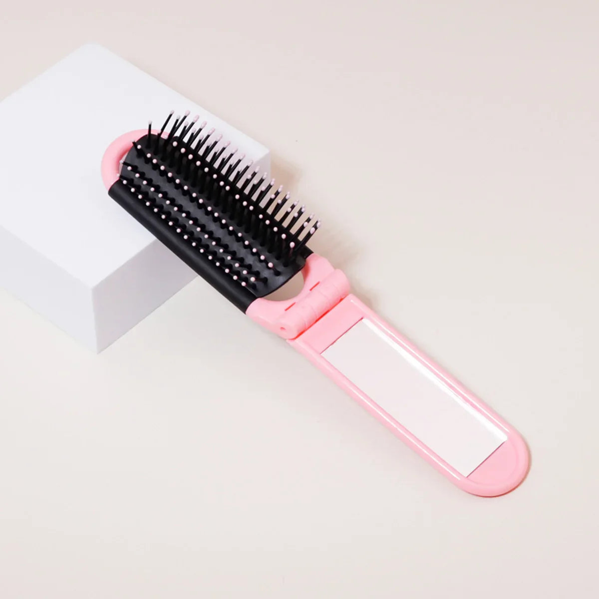 Folding Pocket Mirror Comb – Portable Travel Comb, Essential for On-the-Go Hair Care
