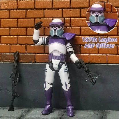 Star Wars 3.75" Clone Trooper Action Figure — 1/18 501st & 187th Legion REX ARF P1/P2 Toy Model