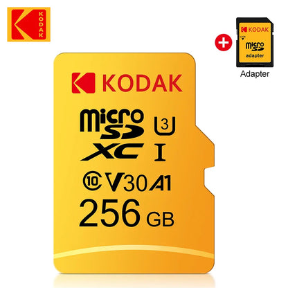 Original KODAK Micro SD Card — 32GB/64GB/128GB/256GB UHS-I U3 4K Storage