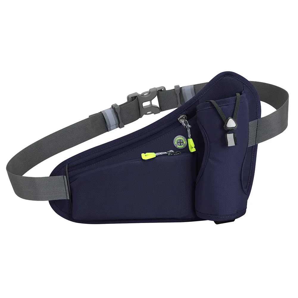 Running Waist Bag with Water Bottle Holder – Hydration Fanny Pack for Men & Women, Gym, Jogging, and Cycling