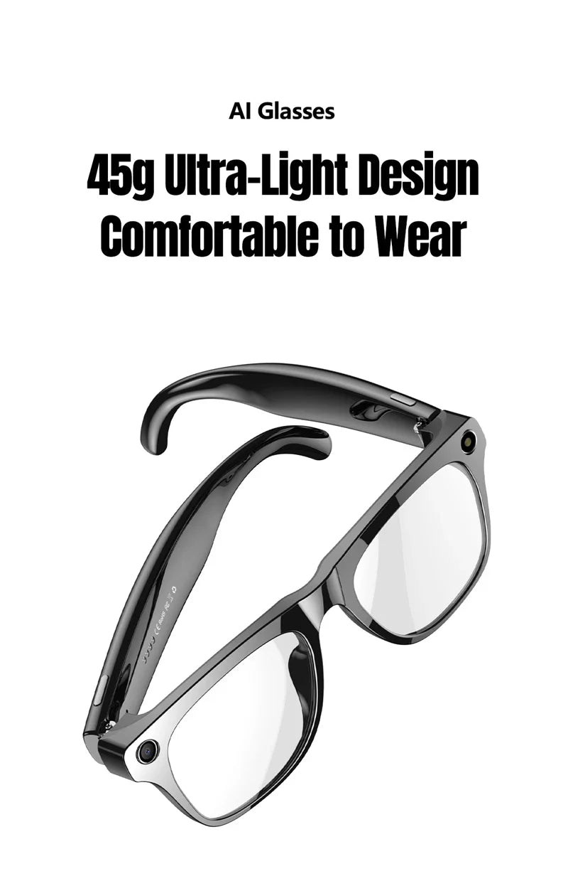 Xiaomi Mijia 4K HD AI Smart Glasses — Color Changing with 100MP Camera, Bluetooth Call & Voice Assistant Control