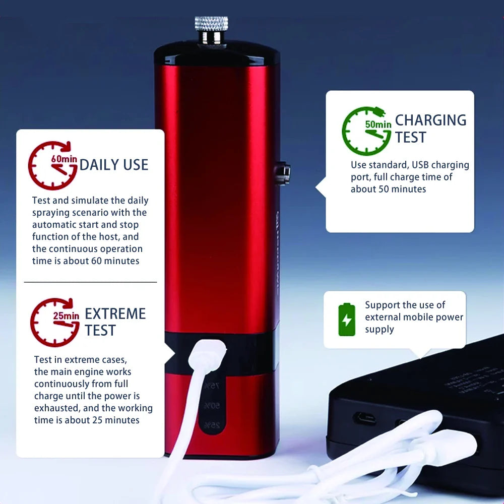 HM-02 Handheld Portable Air Compressor – Automatic Airbrush Pump for Hobby, DIY & Model Spraying