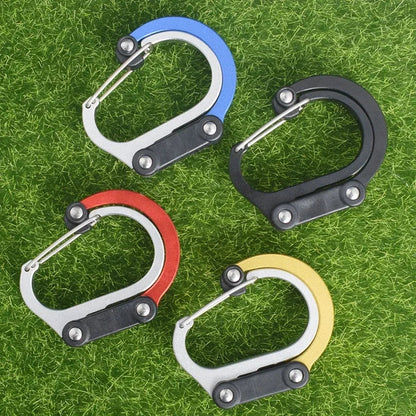 360° Rotating Gear Clip Carabiner - Multifunctional Strong Buckle Hook for Camping, Hiking & Travel Backpacks