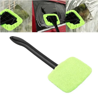 Ultimate 1PC Windshield Cleaning Kit - Interior Car Window Brush with Long Handle | Car Accessories for Crystal Clear Views