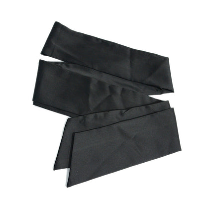 New Ladies' Belt – Burgundy & Black Silk Wide Waist Seal with Long Ice Silk Lace, Soft Fashion Accessories Belt