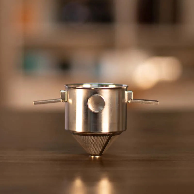 304 Stainless Steel Hanging Ear Coffee Filter Cup - Portable Hand Flush Filter with Filter Paper, Filter-free Funnel Coffee Utensils