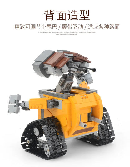 Robot Mobilization Lego-Compatible Puzzle Building Blocks – Wall-E Assembly Model Toy for Kids & Gifts