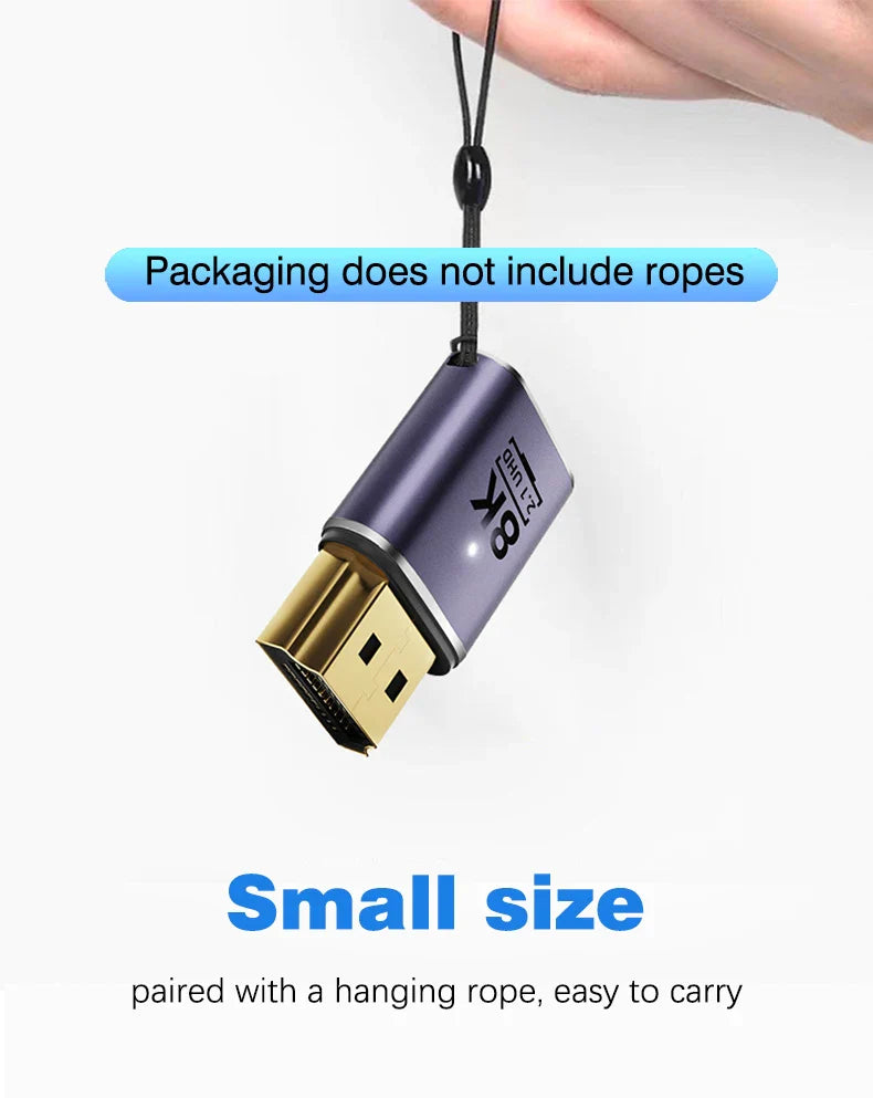 HDMI-Compatible Cable Adapter – Mini/Micro HDMI to HDMI 2.1 Converter, 48Gbps, 8K60Hz, 4K120Hz for PS4, PS5, Laptop, PC, Projector
