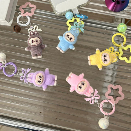 Cartoon Key Ring – Cute Backpack Pendant Gift for Students and Couples