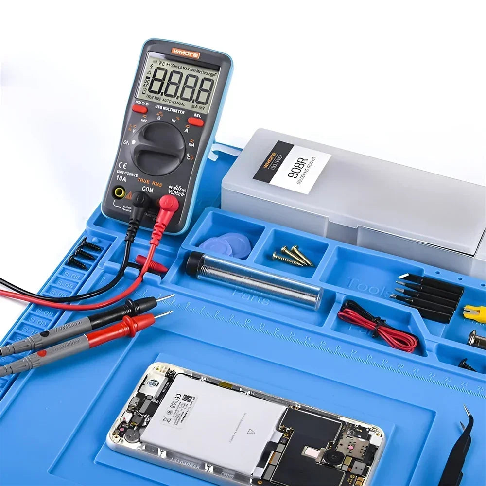 ESD Heat-Resistant Soldering Mat – Magnetic Silicone Work Pad for BGA Repair and Heat Insulation