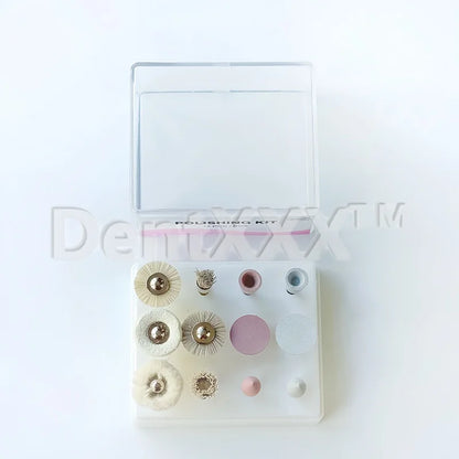 12-Piece Silicone & Brush Polishing Head Set - High-Gloss Grinding & Polishing Kit