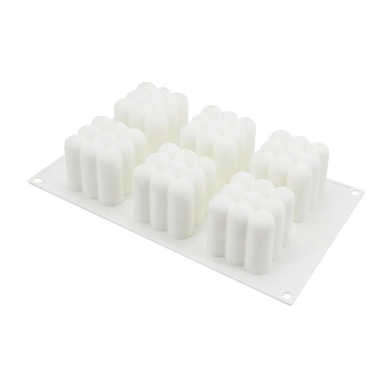 6 Cavity Large Bubble Silicone Mold – Candle, Mousse Cake, Chocolate, & Aromatherapy Soap Making Supplies for Home Decor