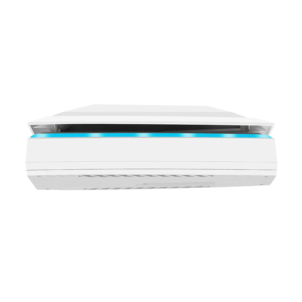 PS5 Slim RGB Cooling System with Dust Cover – Dual USB Ports, 3-Speed Adjustable Fan & Colorful LED Cooling Base for Disc/Digital Console