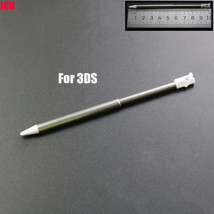 White Plastic Telescopic Stylus Pen — Touch Screen Stylus for 2DS/3DS/New 2DS LL XL/New 3DS XL/NDSL/NDSi/NDS