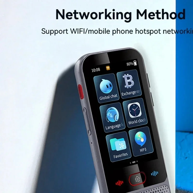 2026 M30 Smart Voice Translator Device – 139 Online Languages, 14 Offline, WiFi Photo & Voice Translation for Business & Travel