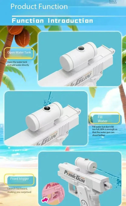 Double-Sided Reverse Water Gun - Mini Tactical Summer Prank Toy for Kids & Adults