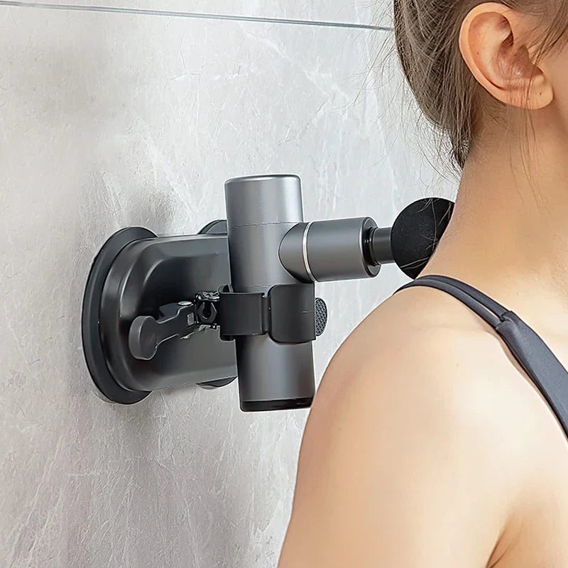 Massage Gun Holder – Suction Cup Fascia Gun Bracket, Hands-Free Massager Partner, No Installation Needed