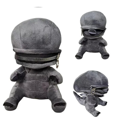 25cm Alien Xenomorph Plush Toy – Soft Stuffed Cartoon Plush Doll, Perfect for Boys, Girls, Fans, Birthday & Christmas Gifts