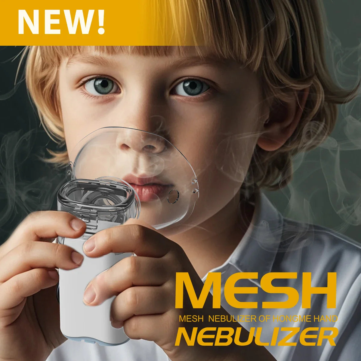 Handheld Portable Silent Mesh Nebulizer – Auto-Clean Inhaler for Kids, Portable Inhalator & Nebulizador