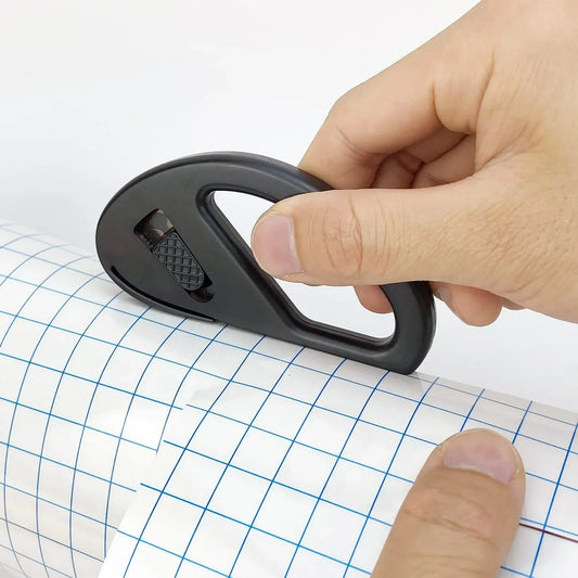 Easy-Glide Wrapping Paper Cutter – Safe Razor Blade for Gift Wrap, Crafts & Office Use