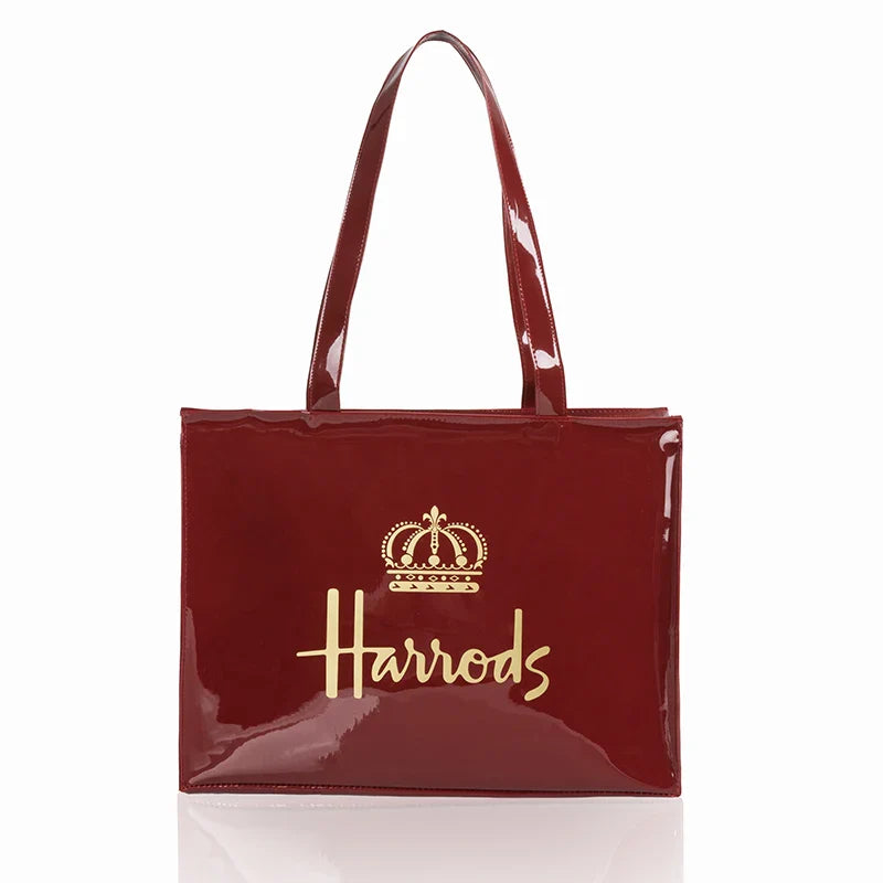Simple Stylish PVC Reusable Shopping Bag – Luxury Eco-Friendly Waterproof Tote for Summer Beach