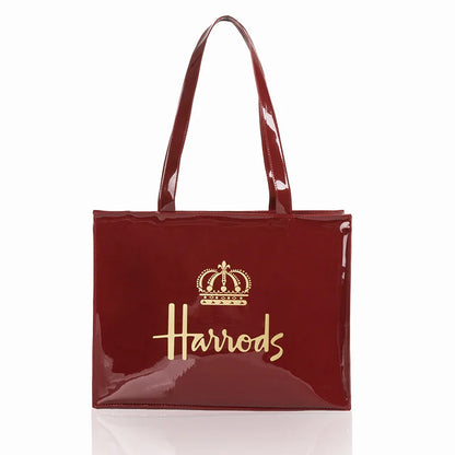 Simple Stylish PVC Reusable Shopping Bag – Luxury Eco-Friendly Waterproof Tote for Summer Beach