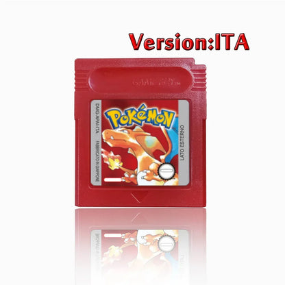 Pokemon GBC Game Cartridge - 16-Bit Video Game Card in Red, Blue, Crystal, Gold, Silver & Yellow Versions