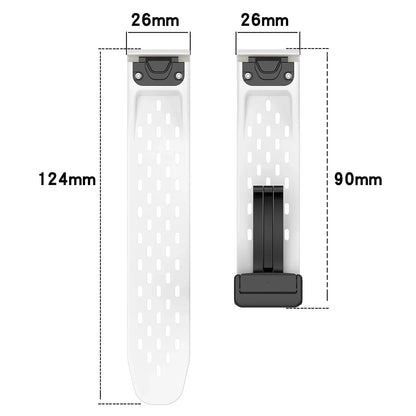 Quick Fit Silicone Strap for Garmin Fenix & Forerunner — 26mm, 22mm, 20mm Bands for Fenix 7X/7 Pro/6X/6/5X/5 Plus, Tactix 7, Forerunner 965/955, Enduro