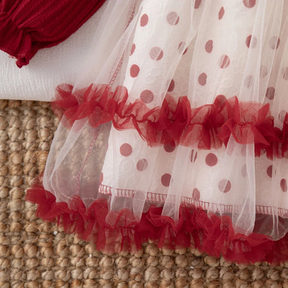 Baby Girl Polka Dot Party Dress - Cute Christmas Dress for Infants & Toddlers 6 Months–3 Years