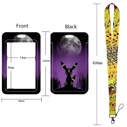 Pikachu Neck Strap Lanyard for Keys – ID Badge Holder, Keychain, Key Rings, Fashion Accessory Gift