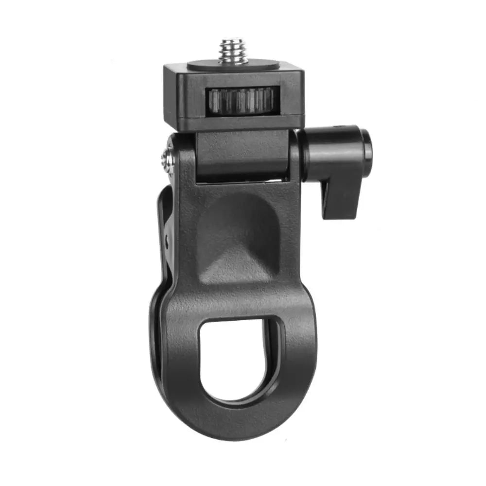 Portable 1/4" Screw Mount Fill Light Holder — Plastic Clip for Camera, Mobile & Computer Flash