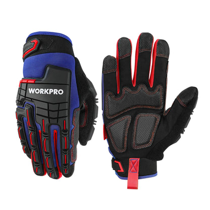 WORKPRO Heavy-Duty Tactical Work Gloves - Touchscreen Full-Finger Impact Protection Gloves for Military, Paintball & Shooting