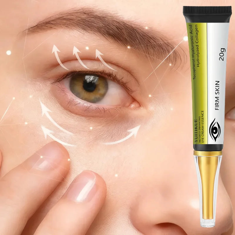 YUITIKUE Instant Firm Eye Cream 20g - Hyaluronic Acid & Collagen Moisturizing Eye Care