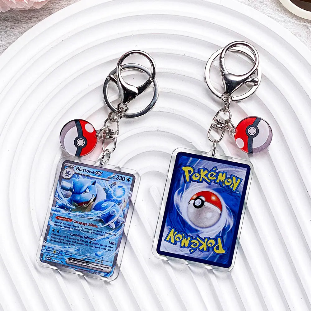 Pokemon Acrylic Keychain Charms - Pikachu Bulbasaur Jigglypuff Bag Pendant Backpack Accessories Gift
